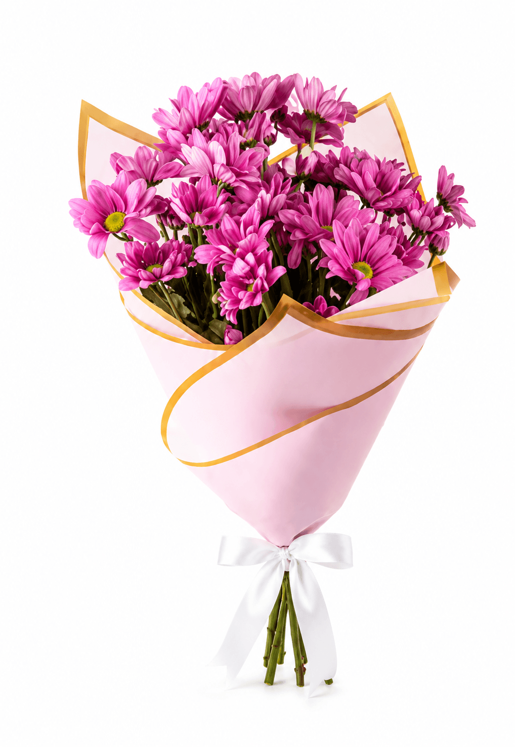 PEMBE KRİZANTEM BUKETİ